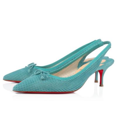 Tacones Hall Sling Christian Louboutin Mujer - Azules - 3200392CMA3